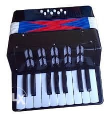 Velika DJECIJA HARMONIKA CRNA, PLAVA, CRVENA 066494941 2