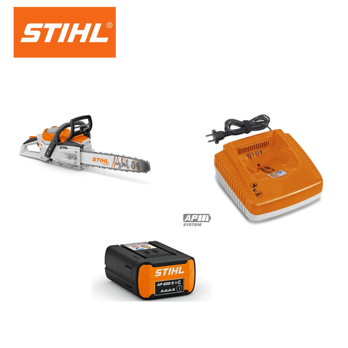 STIHL aku Pila/Motorka 36V + 2 baterije + punjač  - ORG