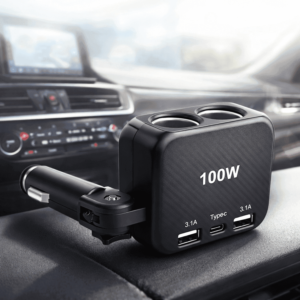 Višenamjenski punjač za auto 100W