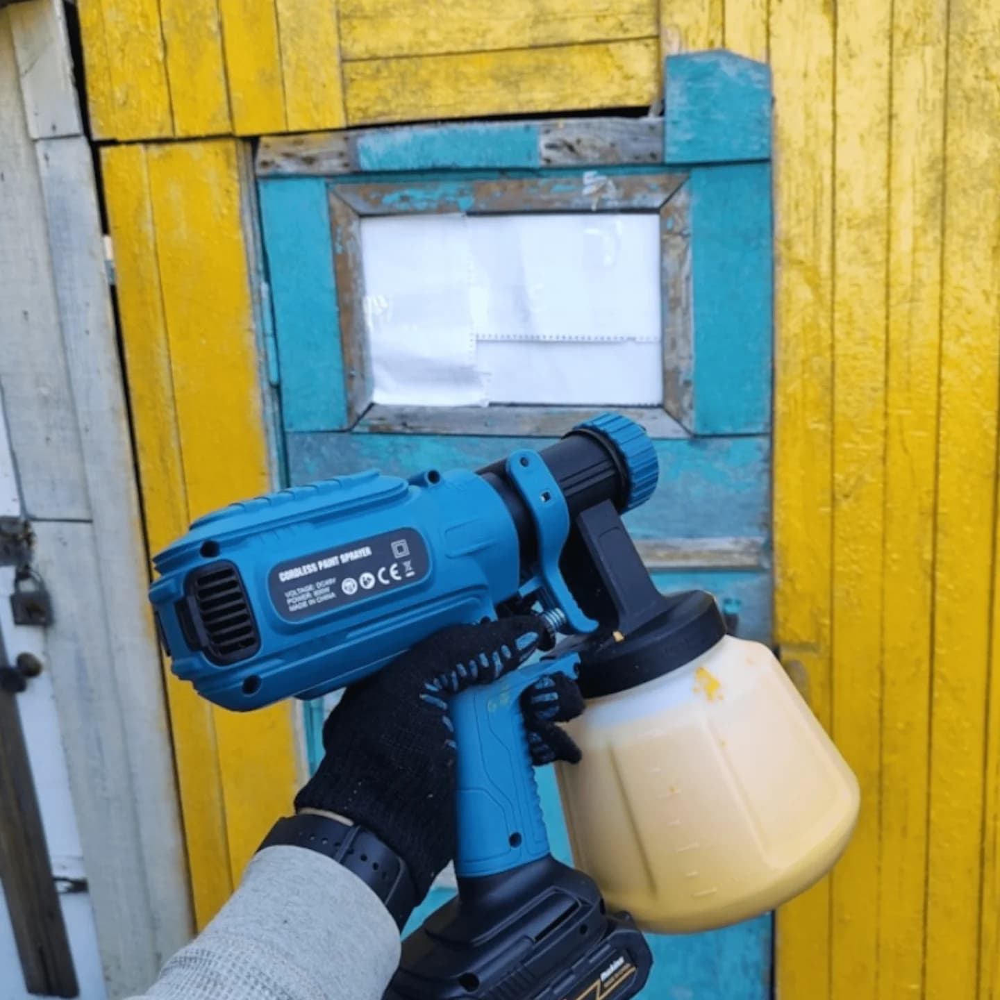 Aku Šprica za Farbanje sa 3 Načina Prskanja 3