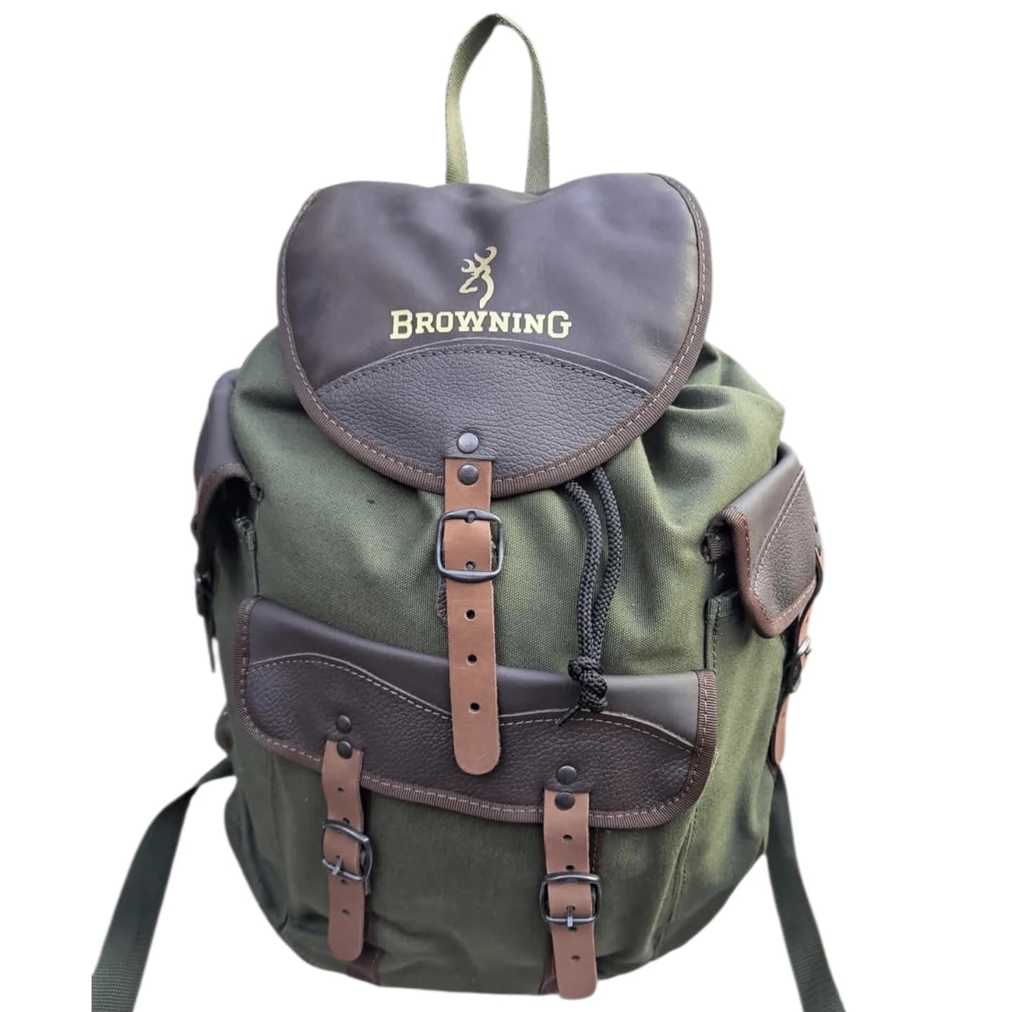 Lovački ruksak sa detaljima od prave kože 2