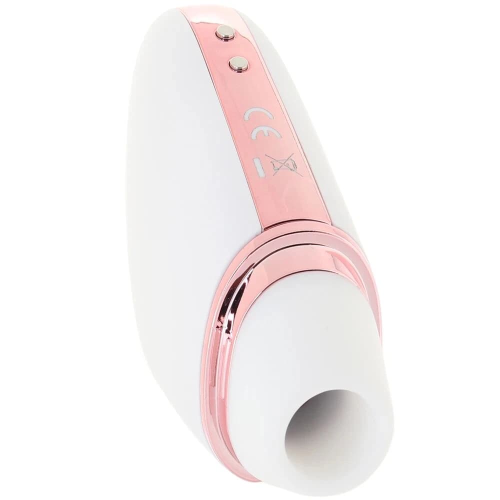 Love Triangle Air Pulse Stimulator + Vibration – White (Satisfyer) 3