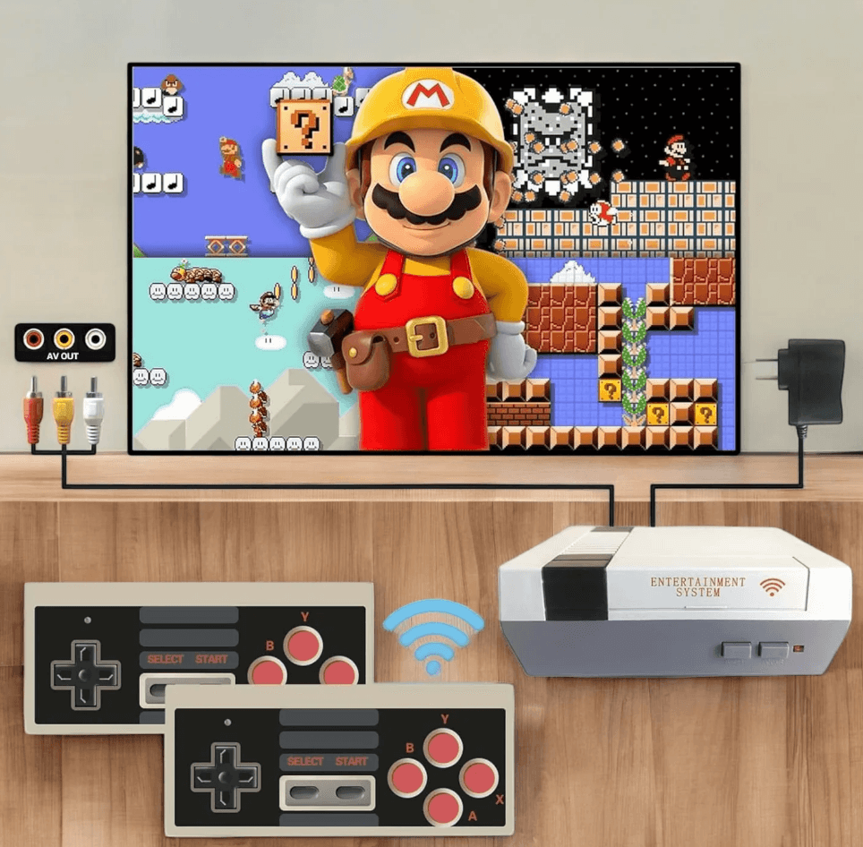 Retro igraća konzola s bežičnim kontrolerima "Eony FC 3000"