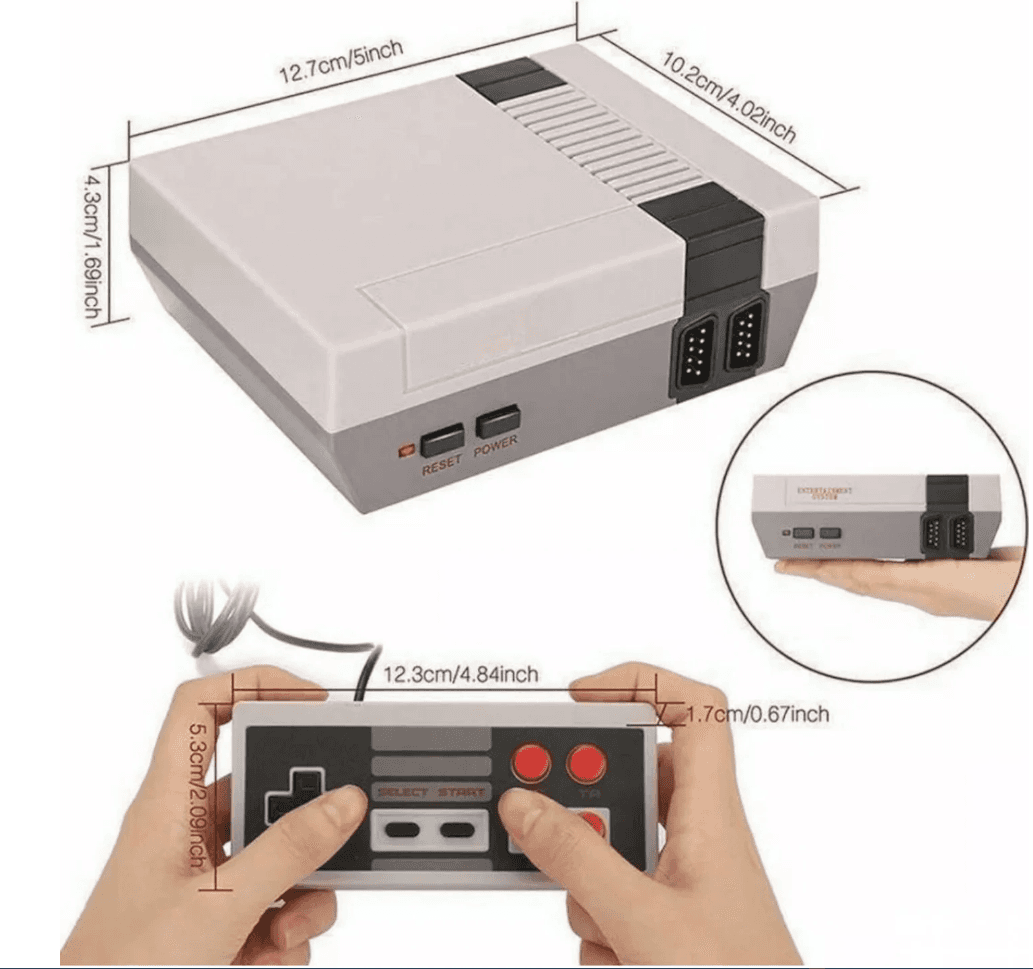 Retro igraća konzola s bežičnim kontrolerima "Eony FC 3000" 3