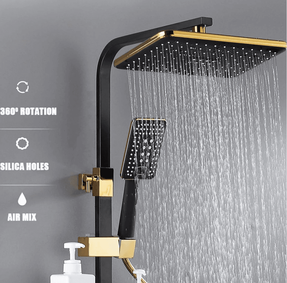 Luksuzna Zlatna Tuš Baterija 4