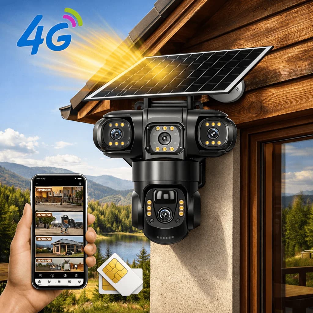 4G Pametna Solarna Kamera "V380"
