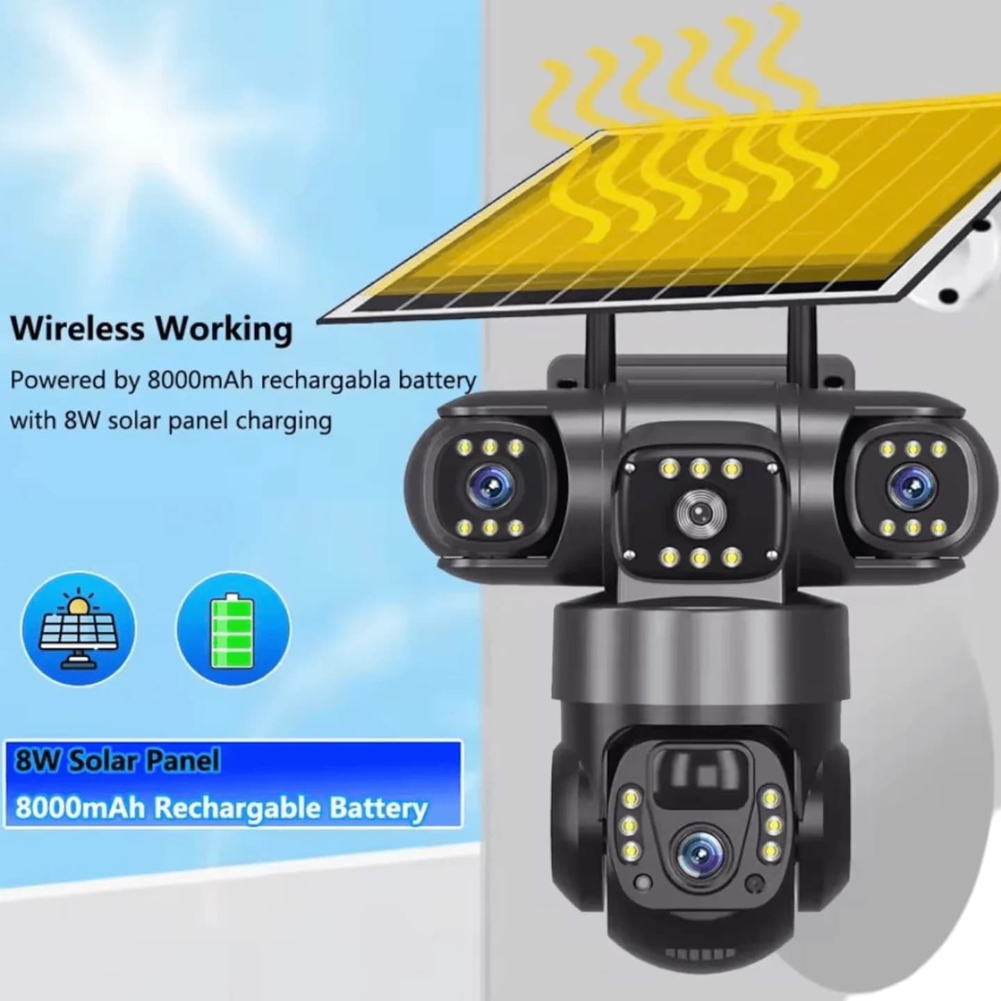 4G Pametna Solarna Kamera "V380" 4