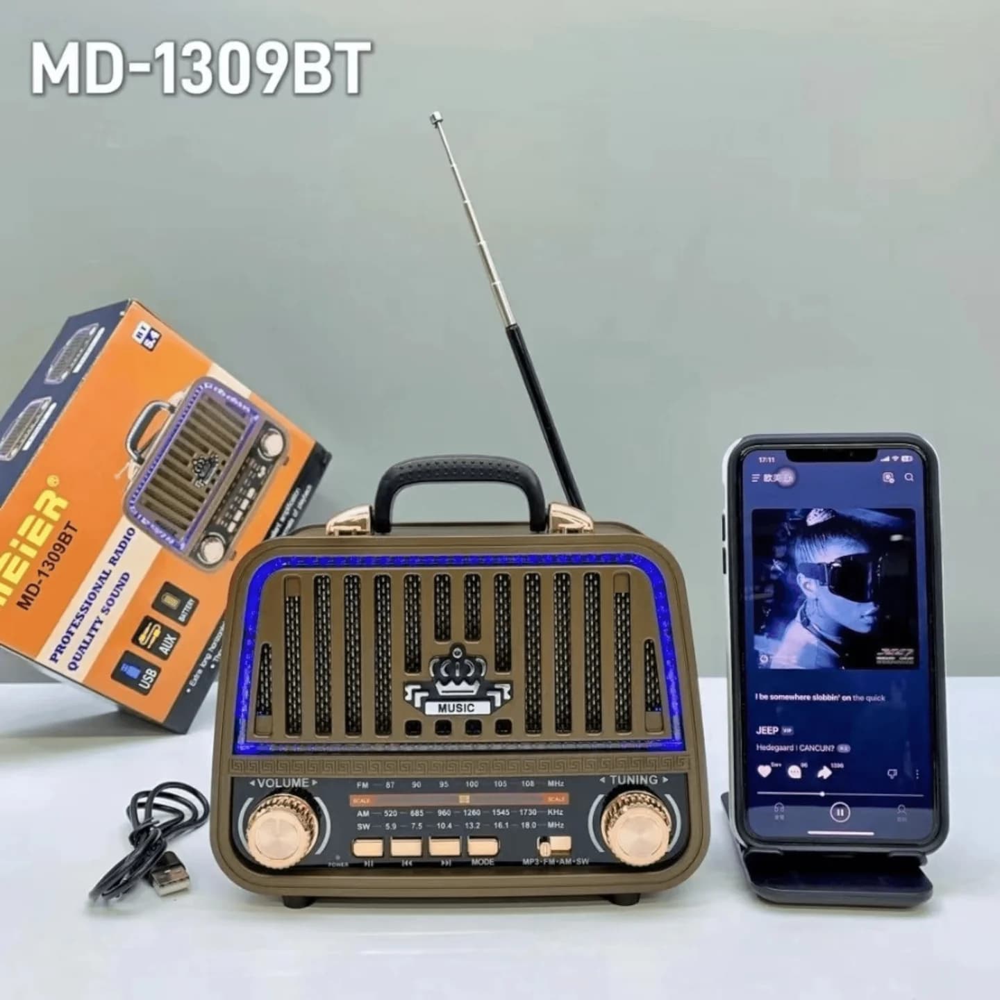 Retro Radio "MD-1309BT" 3
